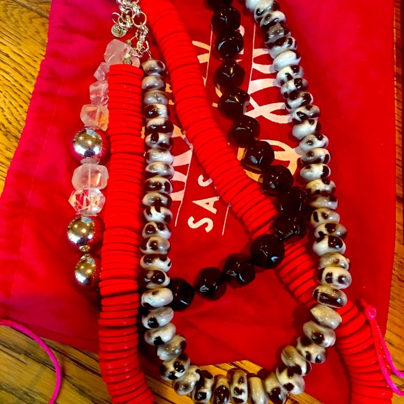 sassy Jones Jewelry - Sassy Jones Kamaria Luxe Chain Red